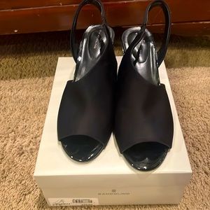 Bandolino Masiey2 Black Fabric Heels Size 9.5 WORN ONCE
